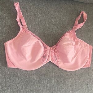 Lilyette pink bra with lace 38D
